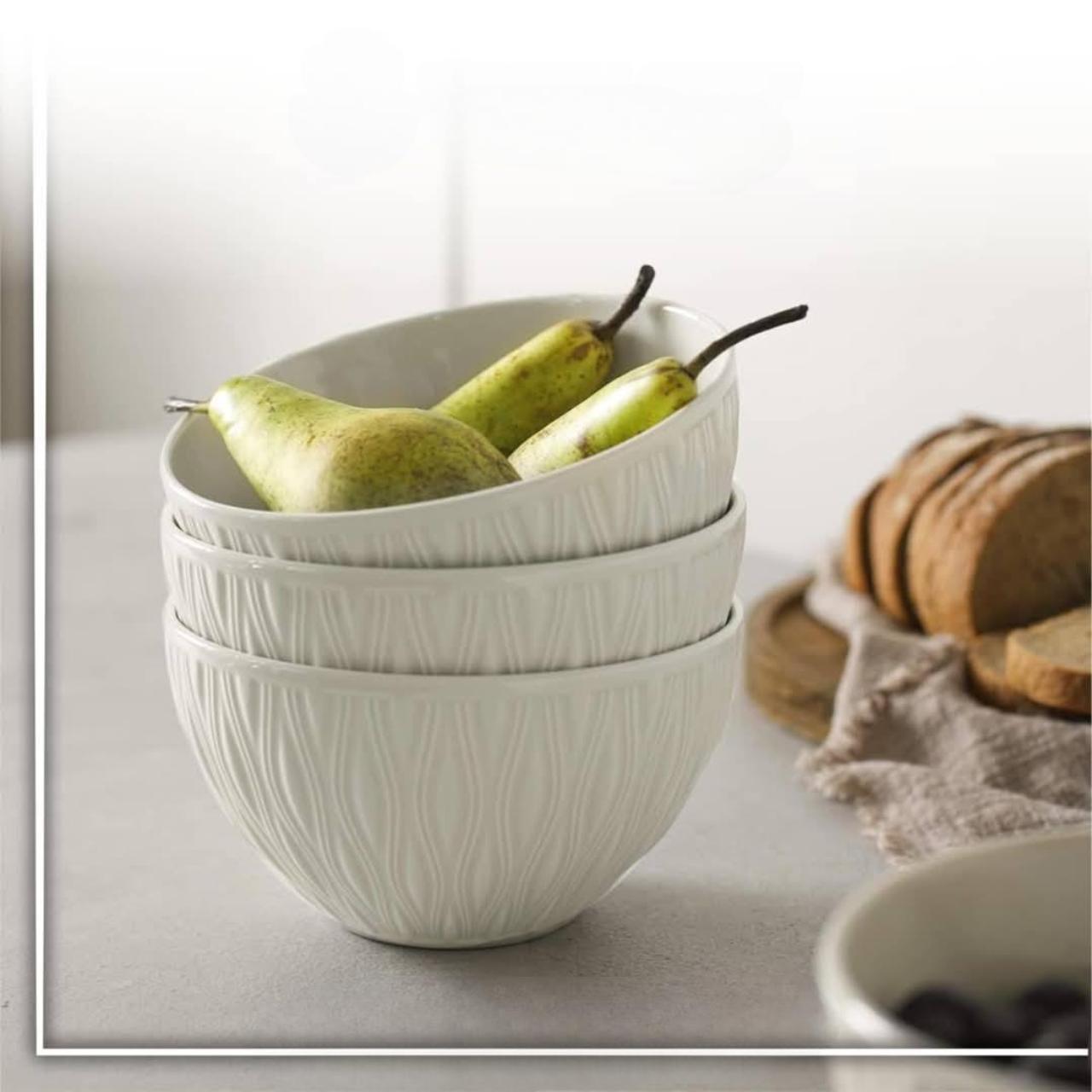 Service de table spécial ramadan 6 assiettes en mélamine + 6 bowls en mélamine