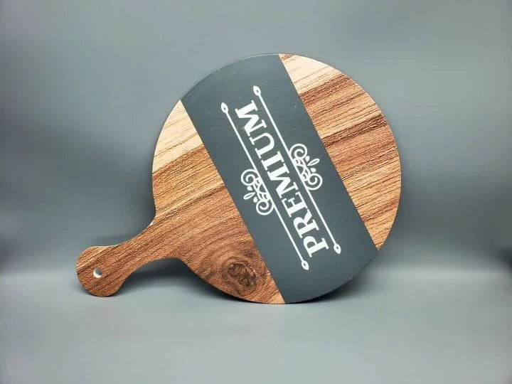 Planche de Service pour Pizza - Mélamine Aspect Bois Naturel