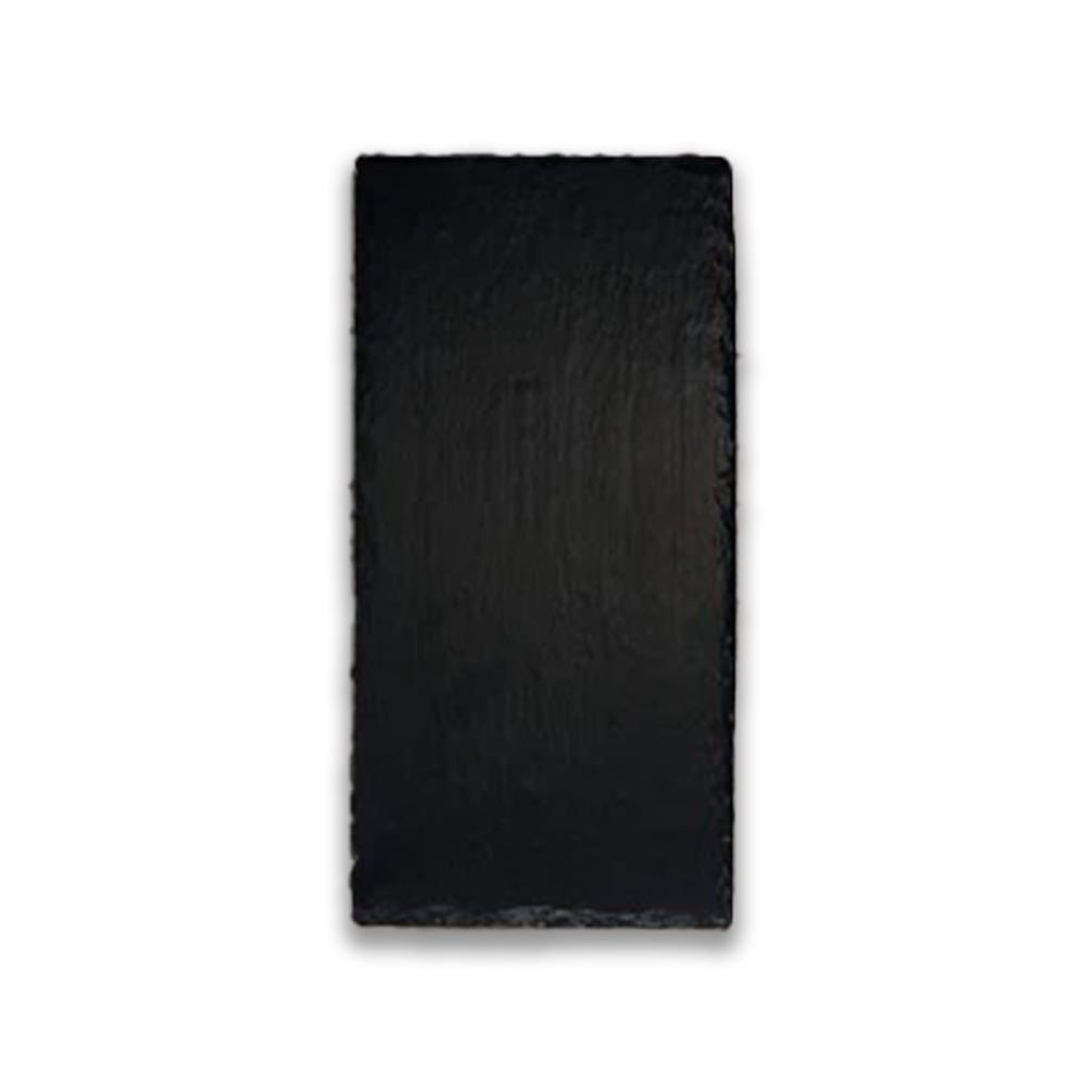 Plat de service rectangulaire en mélamine aspect ardoise